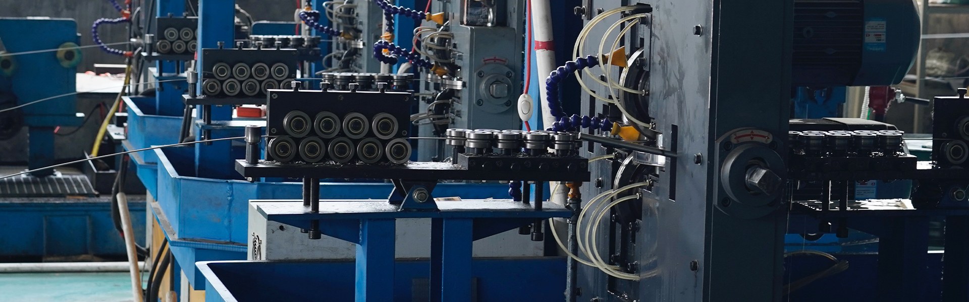 5 wire drawing machines are in operation.